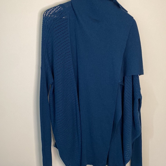 Lacoste + MaLandrino Merino Wool Cardigan Wrap Sweater - Picture 3 of 8